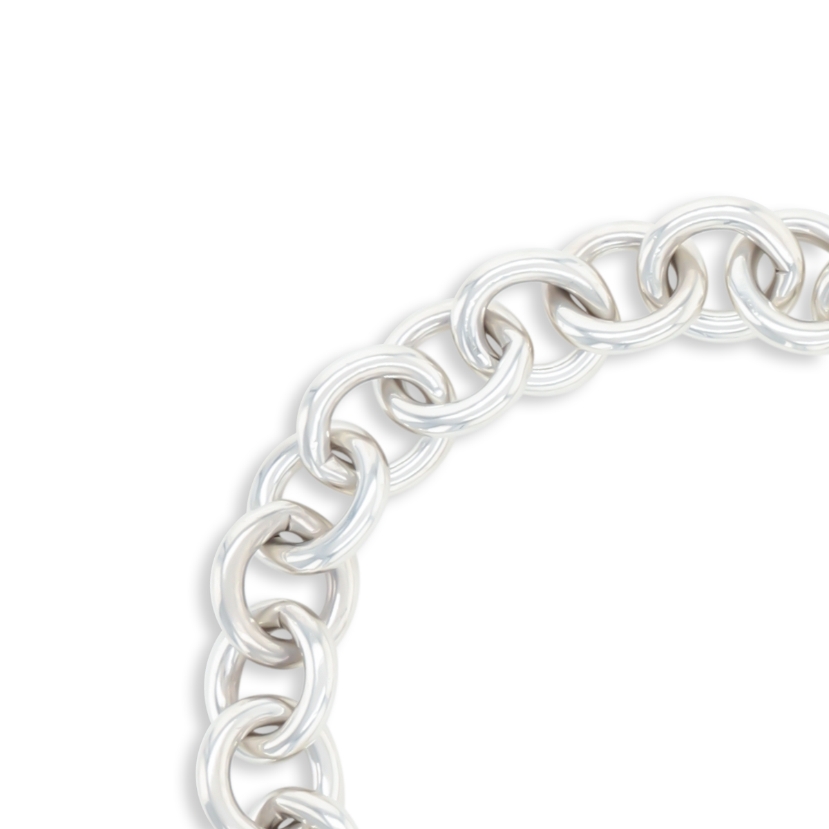 Tiffany & Co. Sterling Silver Plain Heart Tag Bracelet