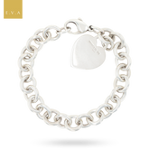 Tiffany & Co. Sterling Silver Plain Heart Tag Bracelet