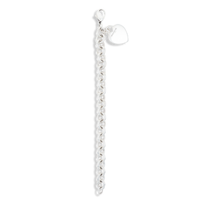 Tiffany & Co. Sterling Silver Plain Heart Tag 19cm Bracelet