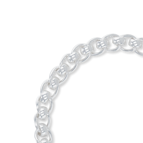 Sterling Silver Chunky Rollerball Link Bracelet