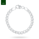 Sterling Silver Chunky Rollerball Link Bracelet