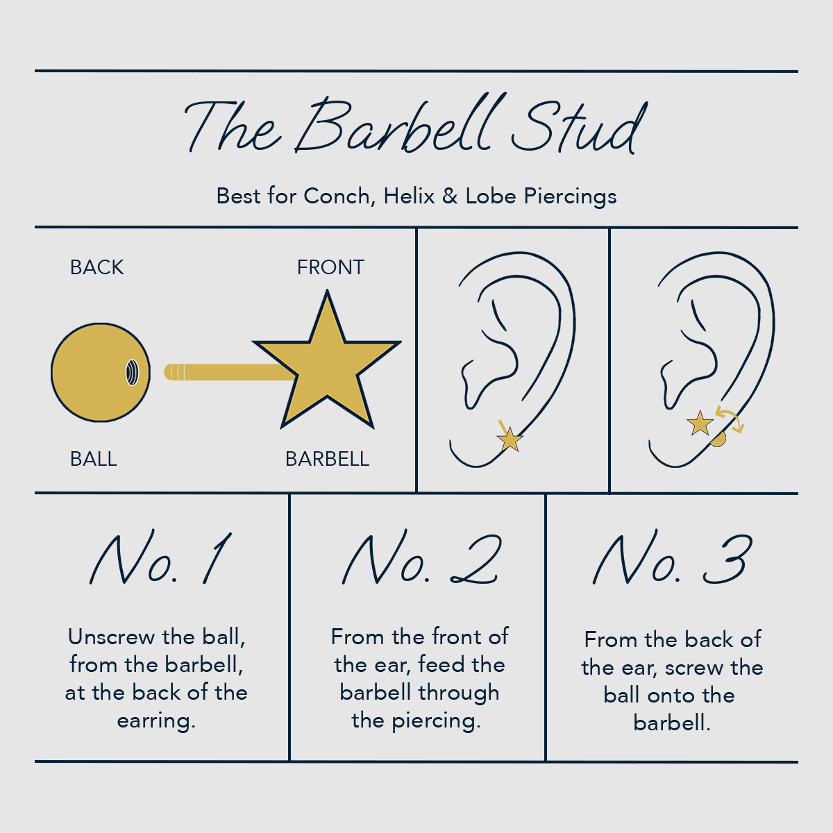 How To Wear A Barbell Earring?