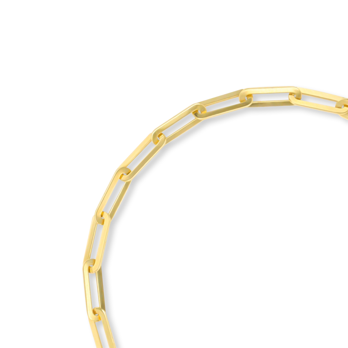18ct Yellow Gold Fancy Paperclip Bracelet