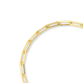 18ct Yellow Gold Fancy Paperclip Bracelet