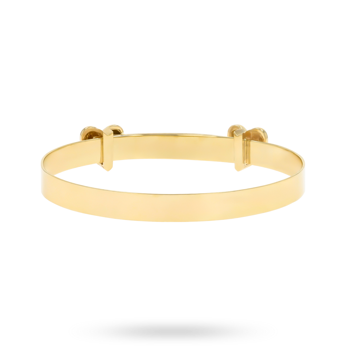 9ct Yellow Gold Double Heart Expandable Baby Bangle