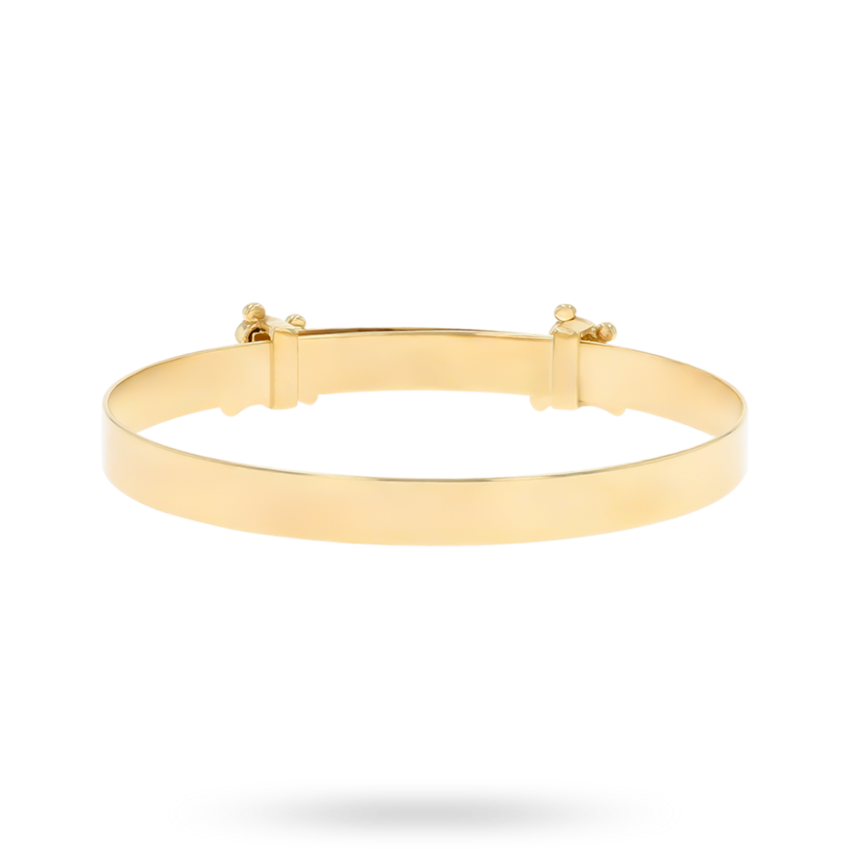 9ct Yellow Gold Double Teddy Bear Expandable Baby Bangle