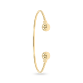 9ct Yellow Gold Plain Solid Torque Baby Bangle