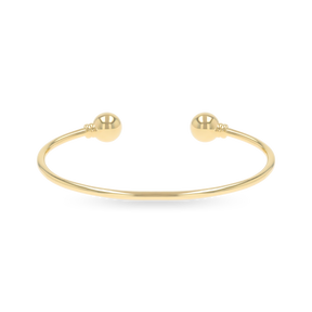 9ct Yellow Gold Plain Solid Torque Baby Bangle