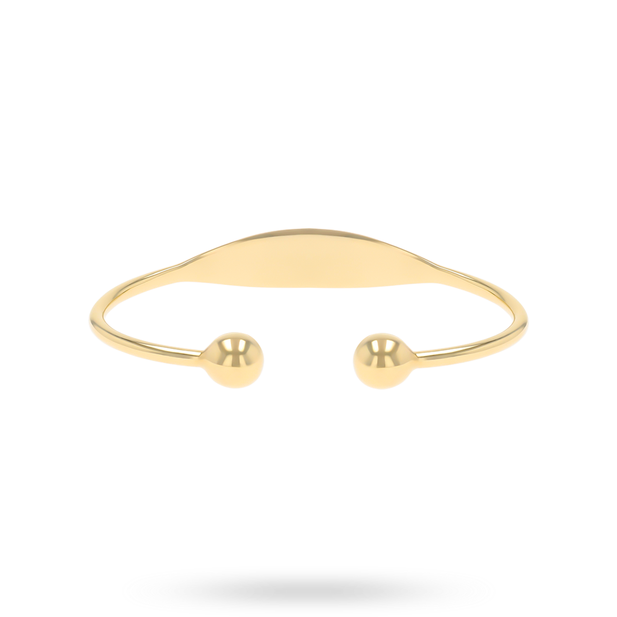 9ct Yellow Gold Plain ID Solid Torque Extra Small Baby Bangle