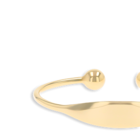 9ct Yellow Gold Plain ID Solid Torque Extra Small Baby Bangle