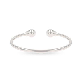 Sterling Silver Plain Solid Torque Baby Bangle