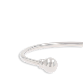 Sterling Silver Plain Solid Torque Baby Bangle