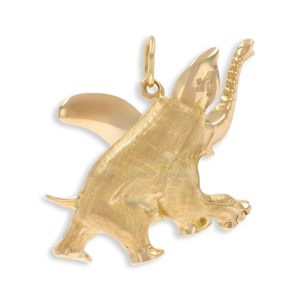 9ct Yellow Gold Elephant Charm With Ruby Eye By Georg Jensen