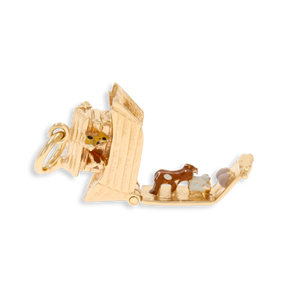 9ct Yellow Gold & Enamel Noah’s Ark Opening Charm