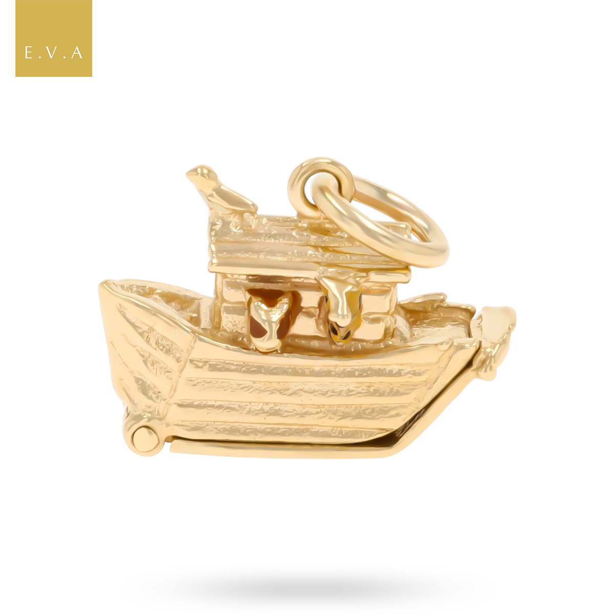9ct Yellow Gold & Enamel Noah’s Ark Opening Charm