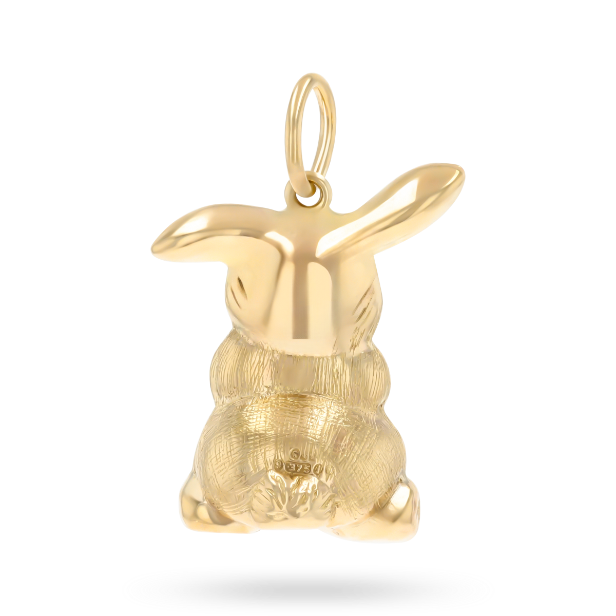 9ct Yellow Gold Bunny Rabbit Charm By Georg Jensen