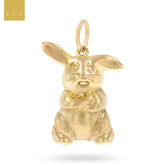 9ct Yellow Gold Bunny Rabbit Charm By Georg Jensen