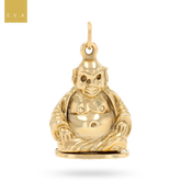 9ct Yellow Gold Buddha Opening Charm
