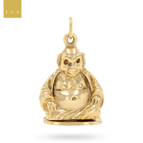 9ct Yellow Gold Buddha Opening Charm