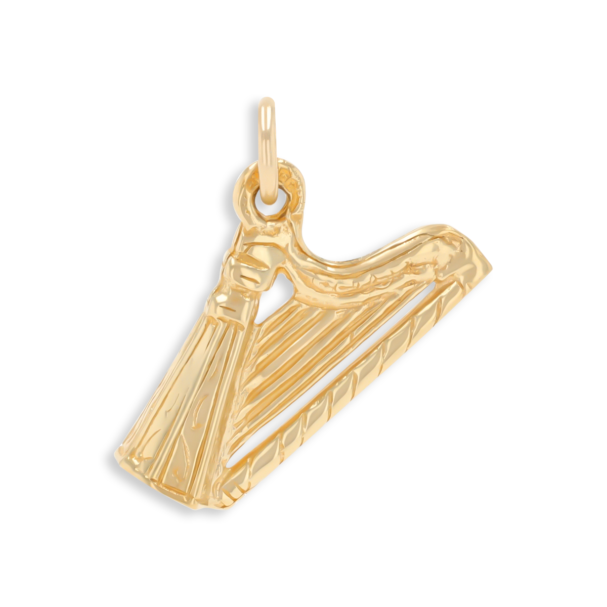 9ct Yellow Gold Small Harp Charm