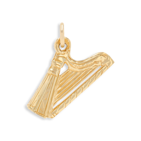 9ct Yellow Gold Small Harp Charm