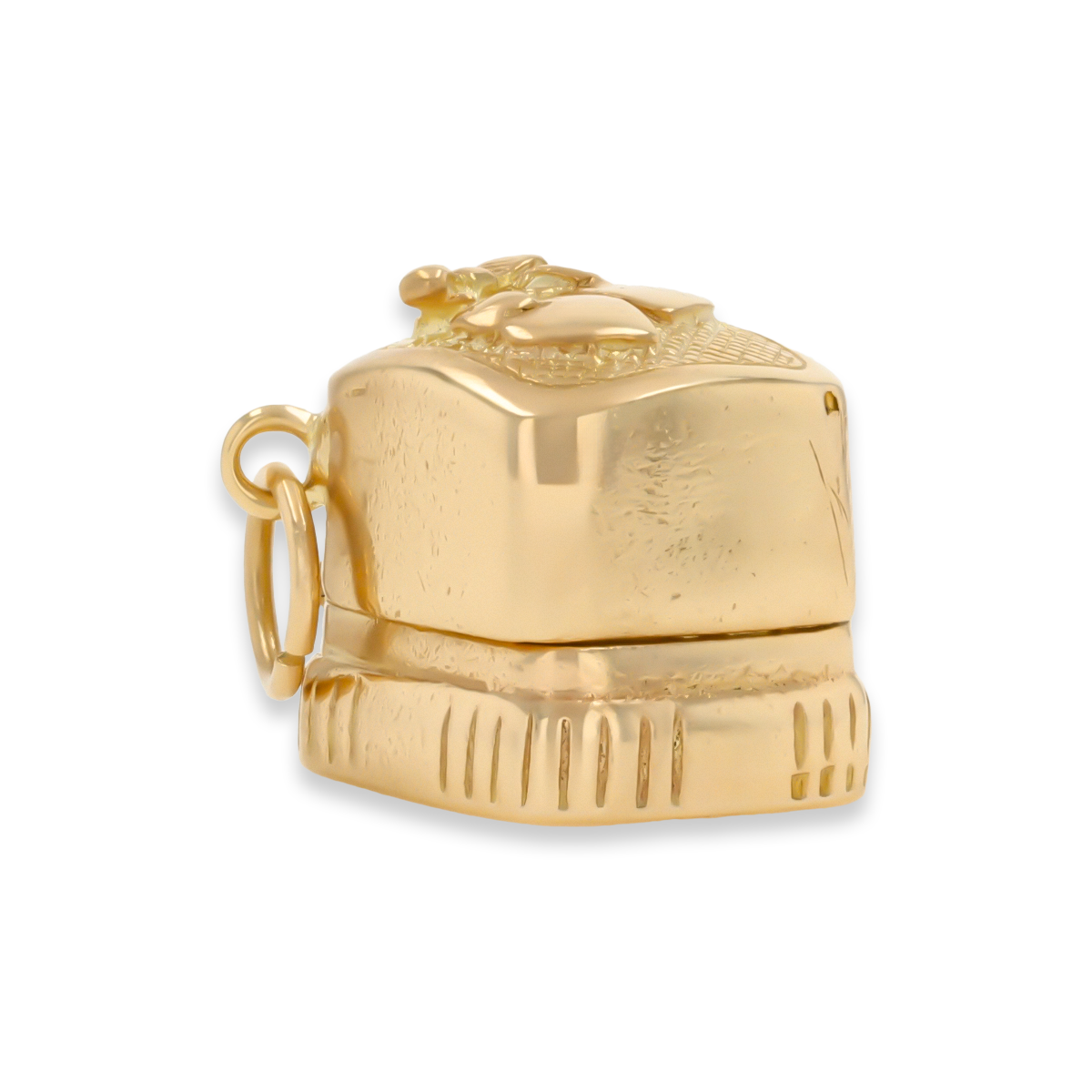 9ct Yellow Gold Engagement & Wedding Ring Box Opening Charm