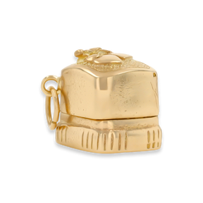 9ct Yellow Gold Engagement & Wedding Ring Box Opening Charm