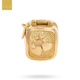 9ct Yellow Gold Engagement & Wedding Ring Box Opening Charm