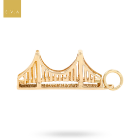9ct Yellow Gold Severn Road Bridge Charm