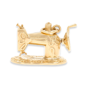 9ct Yellow Gold Large Sewing Machine Charm