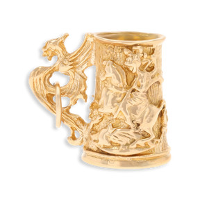 9ct Yellow Gold St George Tankard Charm