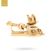 9ct Yellow Gold Moveable Baby On Scales Charm