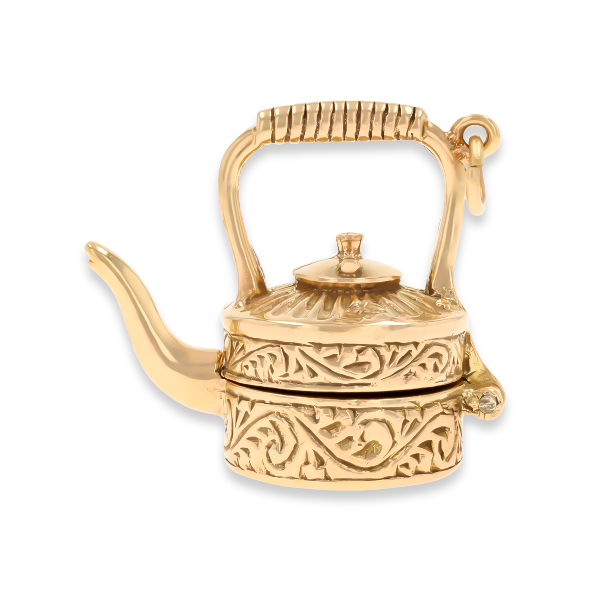 9ct Yellow Gold Kettle Opening Charm