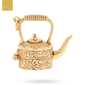 9ct Yellow Gold Kettle Opening Charm