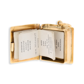 9ct Yellow Gold Holy Bible Charm By Georg Jensen