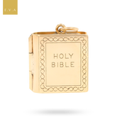 9ct Yellow Gold Holy Bible Charm By Georg Jensen