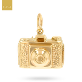 9ct Yellow Gold Hollow Camera Charm