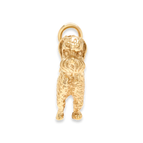 9ct Yellow Gold Poodle Charm