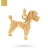 9ct Yellow Gold Poodle Charm