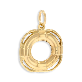 9ct Yellow Gold Hollow Lifebuoy Charm