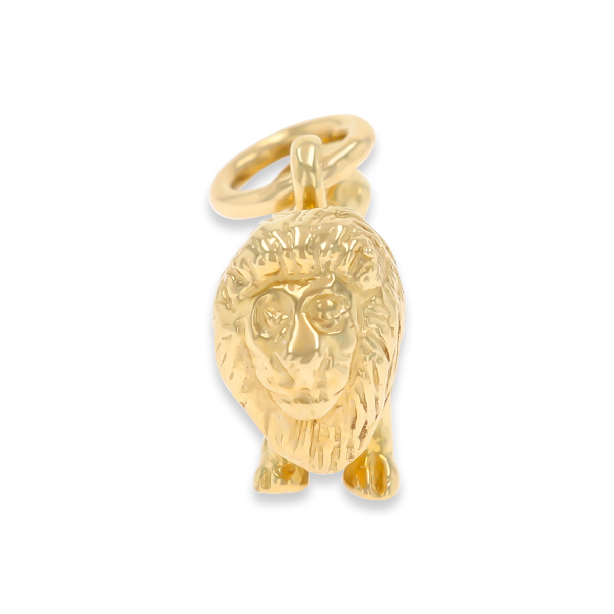 9ct Yellow Gold Small Lion Solid Charm