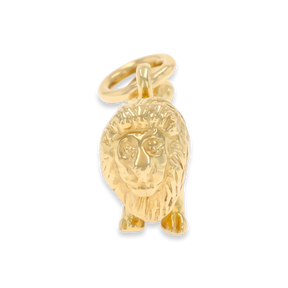 9ct Yellow Gold Small Lion Solid Charm