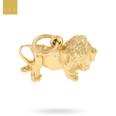 9ct Yellow Gold Small Lion Solid Charm