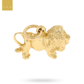 9ct Yellow Gold Small Lion Solid Charm