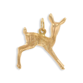 9ct Yellow Gold Deer Fawn Charm By Georg Jensen