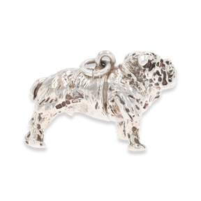 Sterling Silver Solid Bulldog Charm