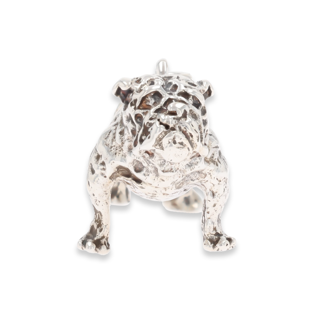 Sterling Silver Solid Bulldog Charm