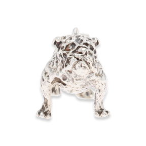 Sterling Silver Solid Bulldog Charm