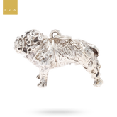 Sterling Silver Solid Bulldog Charm