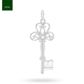 Sterling Silver Fancy 18th Key Charm